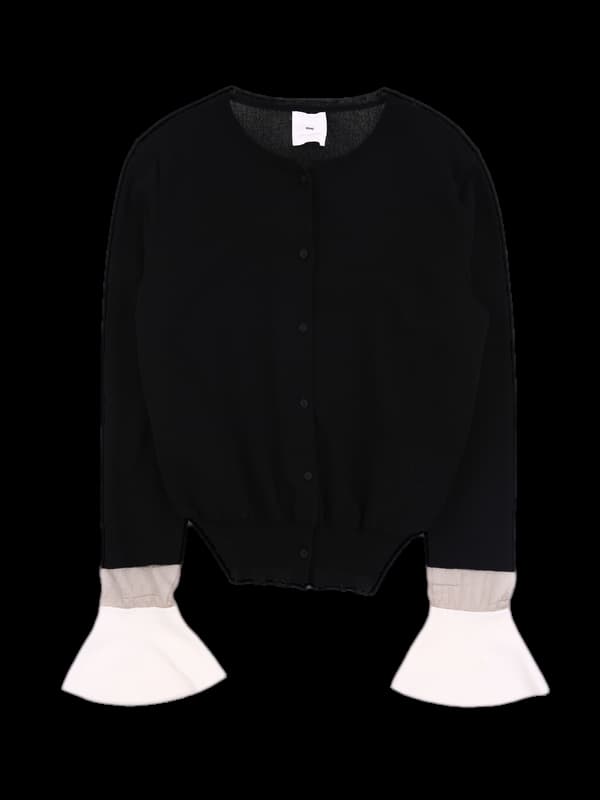 소매프릴 가디건