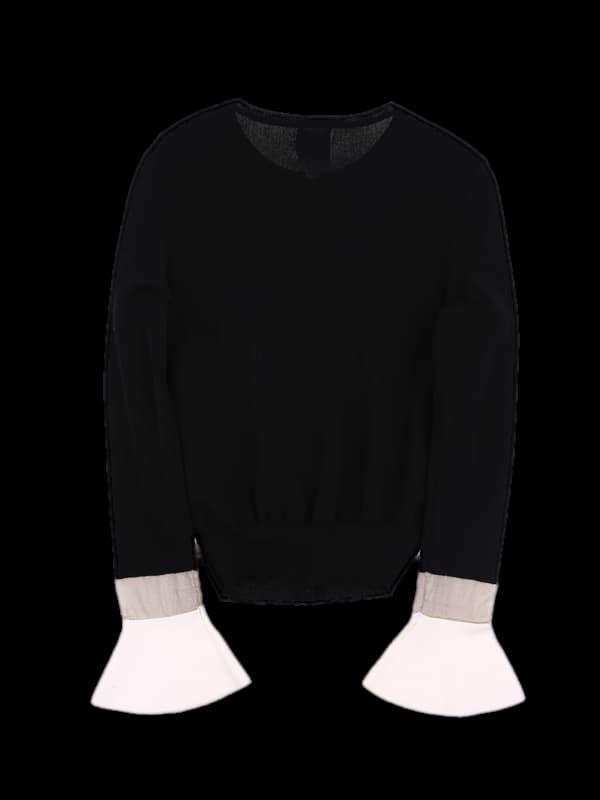 소매프릴 가디건