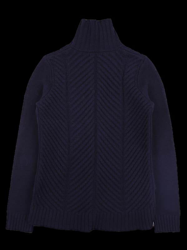 꽈배기 폴라 긴팔니트