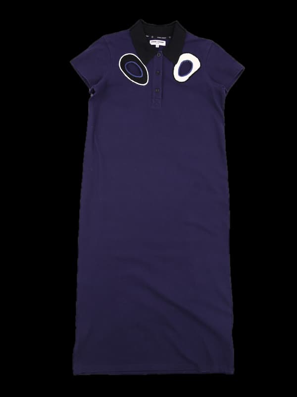 카라 트임 반팔 원피스