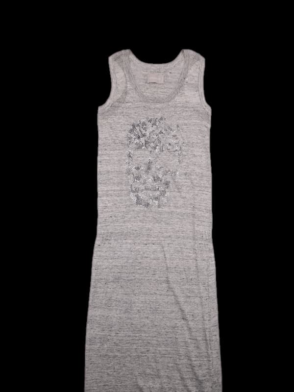 자개 패턴 롱 원피스