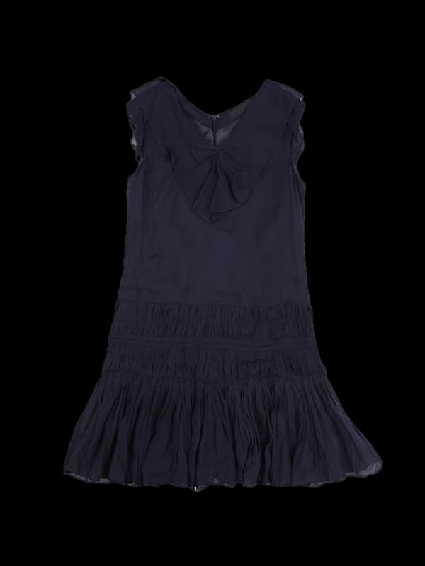 레이스 브이넥 민소매 원피스