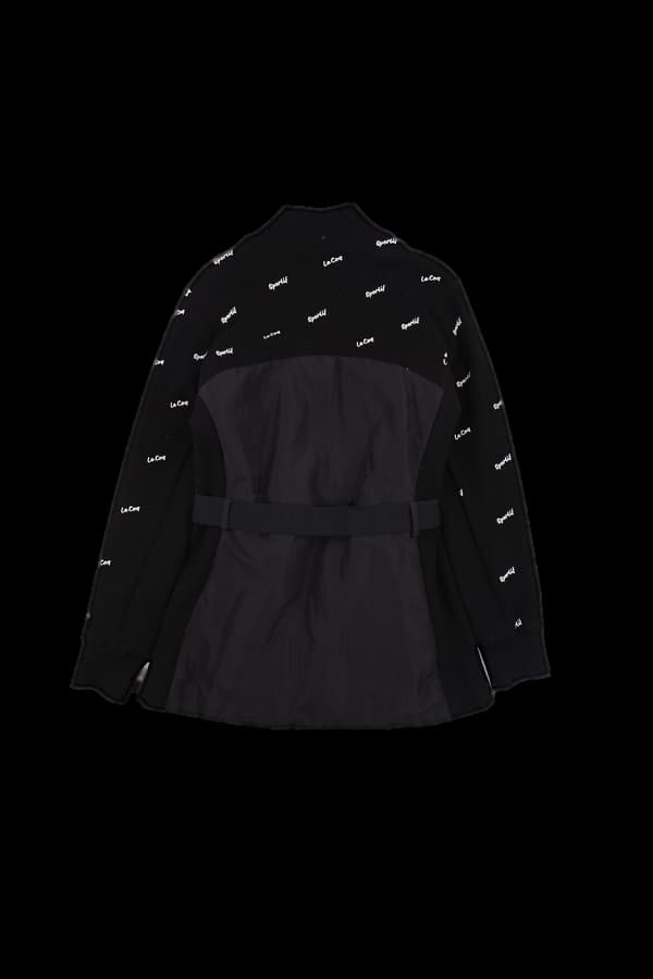 벨트 니트 패딩점퍼