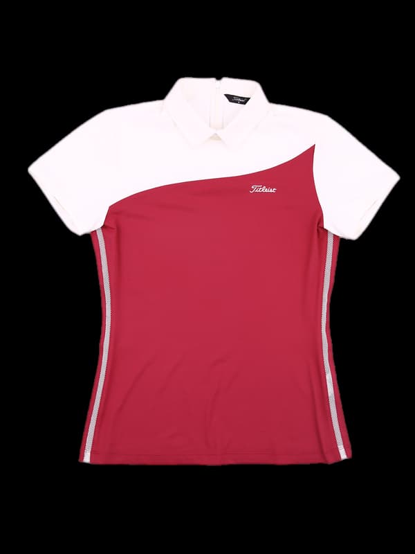 배색 반팔카라티