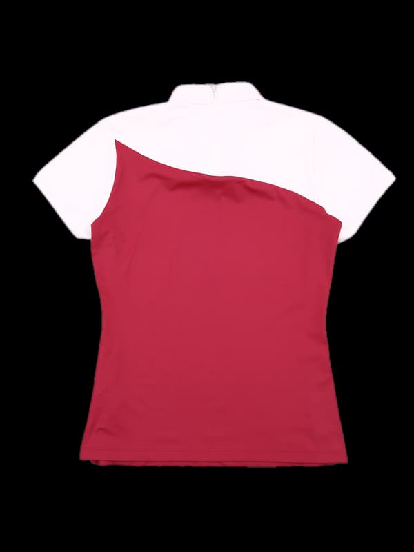 배색 반팔카라티