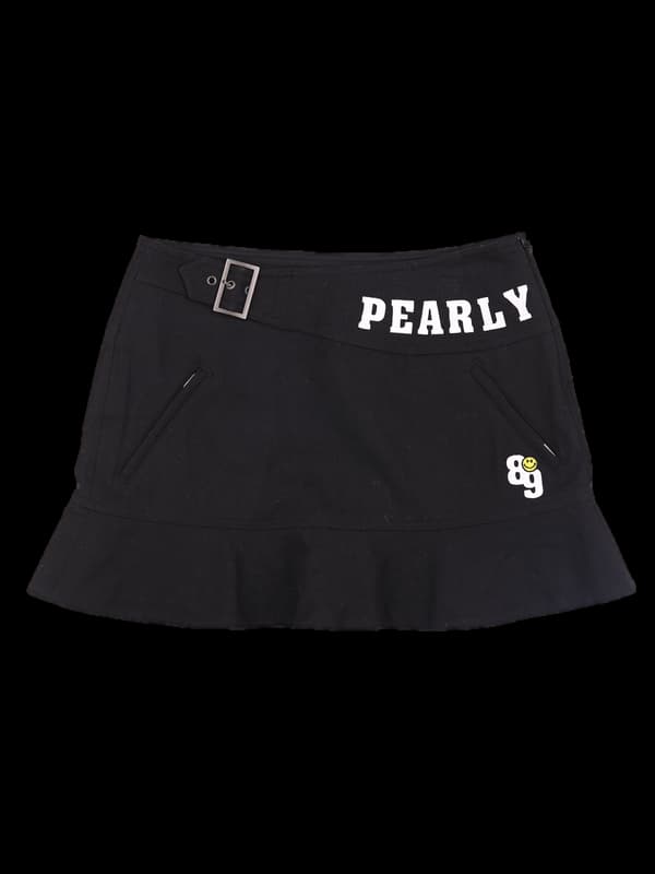 자수 포인트 스커트