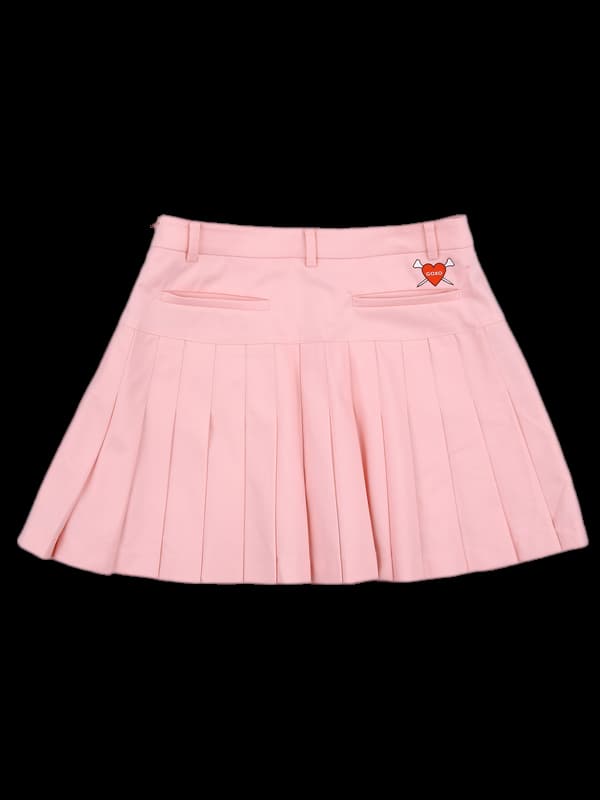 포켓 플리츠 스커트