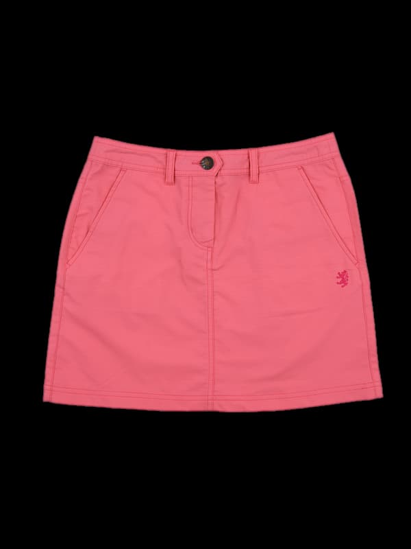 포켓 자수 스커트