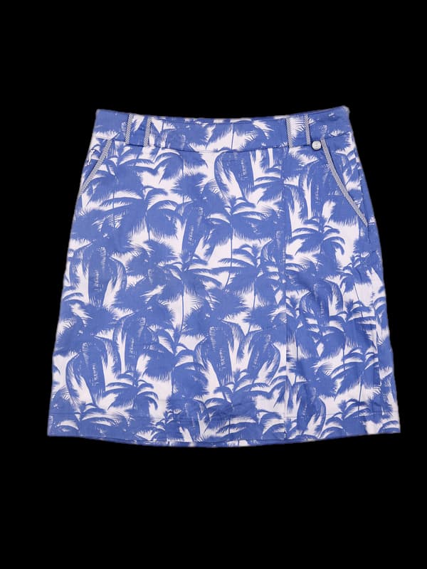 패턴 사이드 트임 스커트