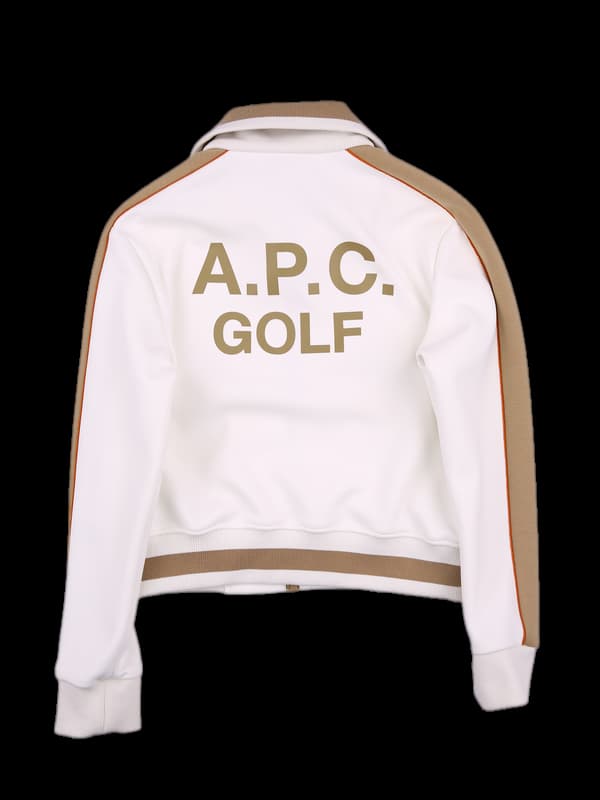 배색 로고 져지 집업