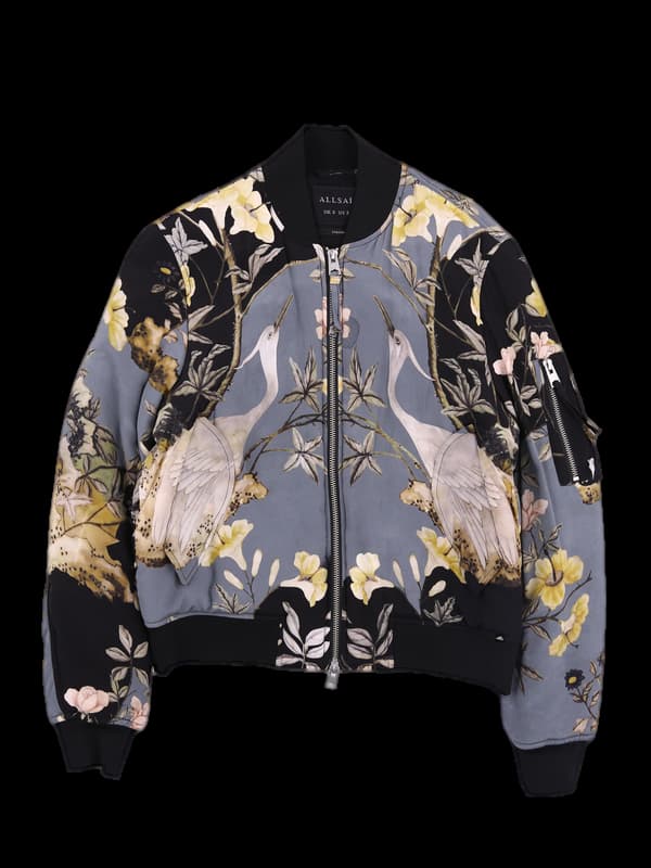 플라워 패턴 항공점퍼