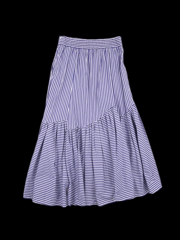 언밸런스 스트라이프 스커트