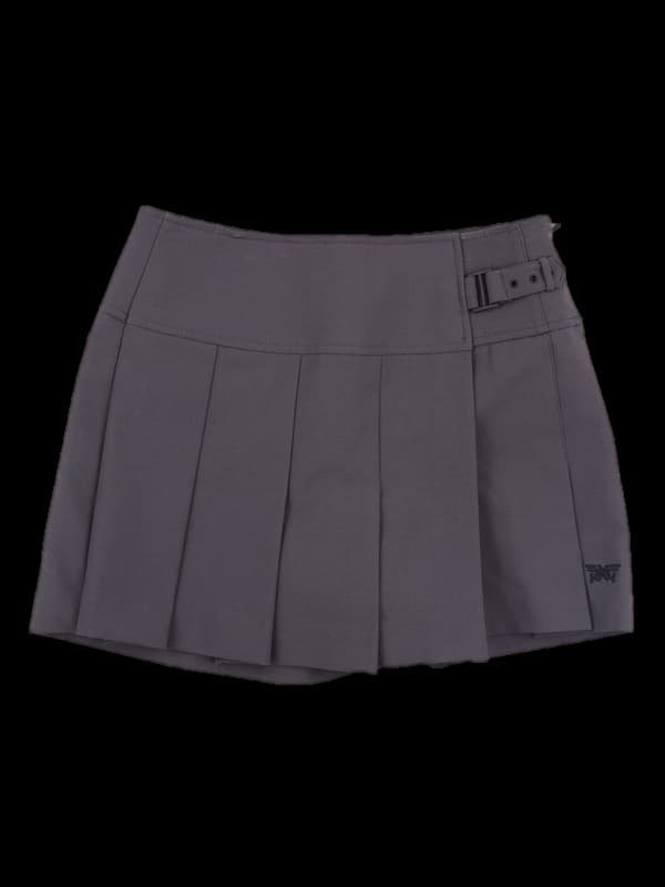 벨트 플리츠 반바지