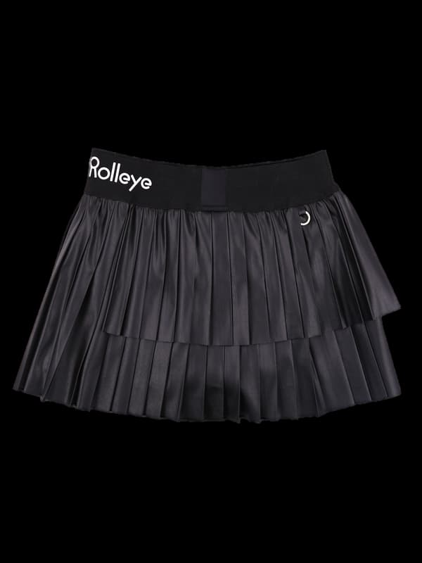 가죽 플리츠 스커트