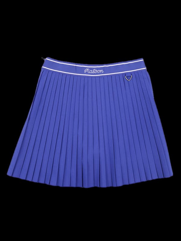 언발 플리츠 스커트