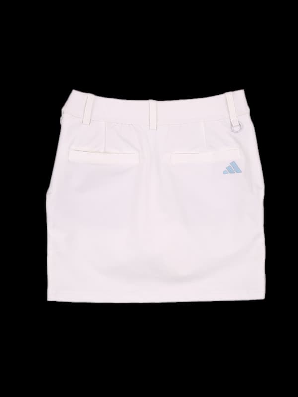 나일론 로고 슬림 스커트