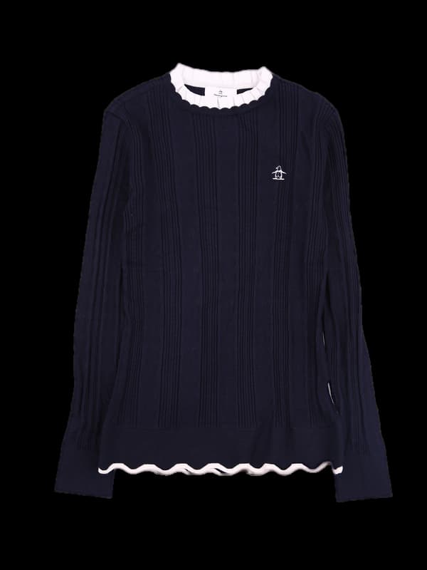 레이온 레이스 긴팔 니트