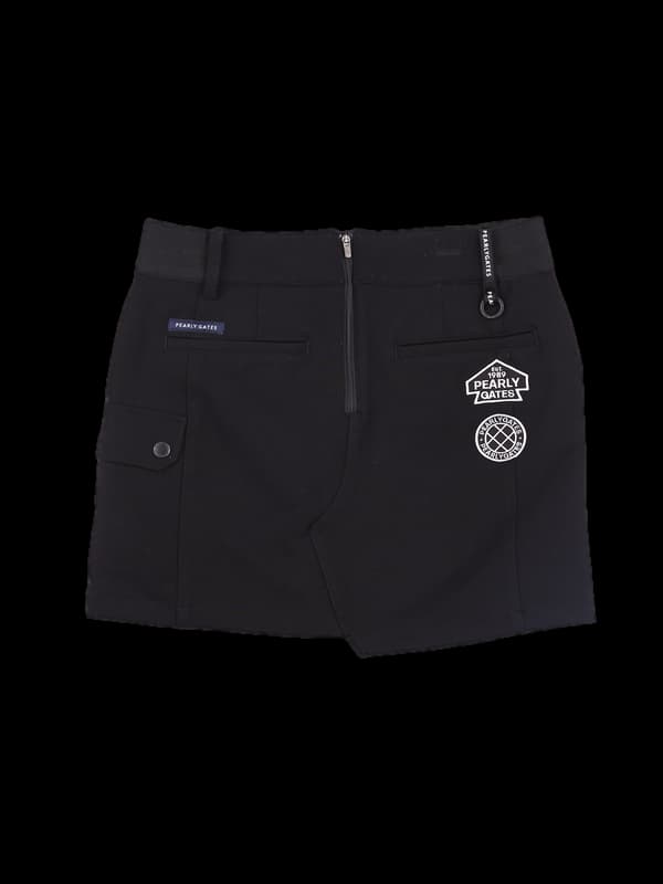 로고 포켓 언발 스커트