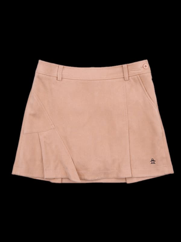 폴리 로고 기모 스커트