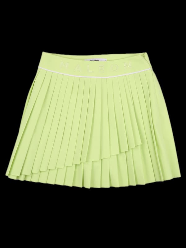 라임 플리츠스커트