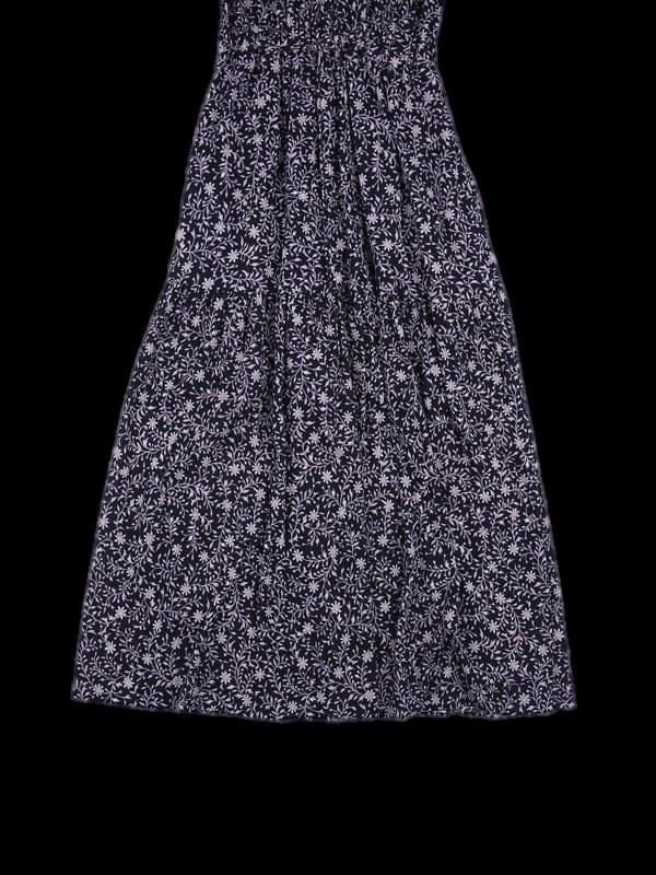 플라워 민소매 롱 원피스