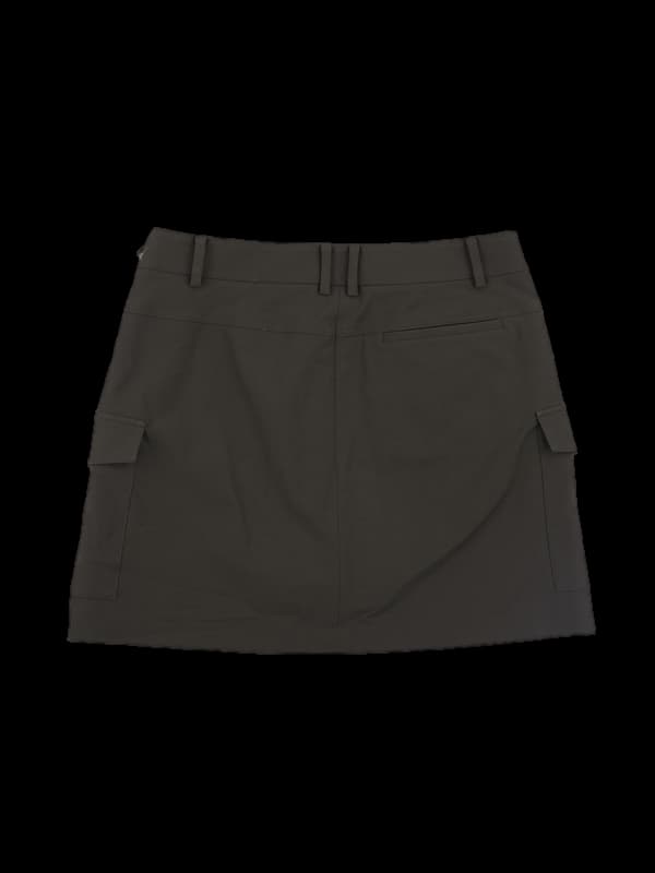 로고 투포켓 스커트