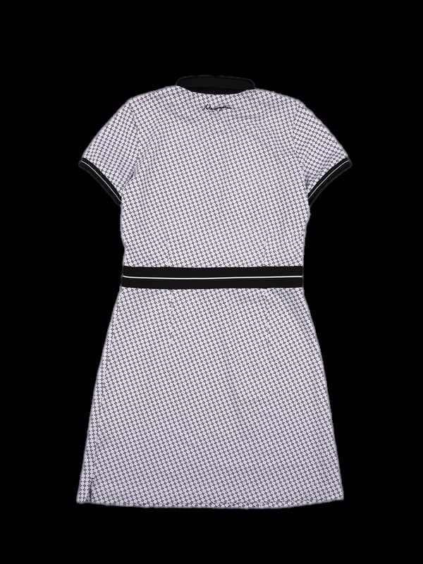 패턴 반팔 원피스