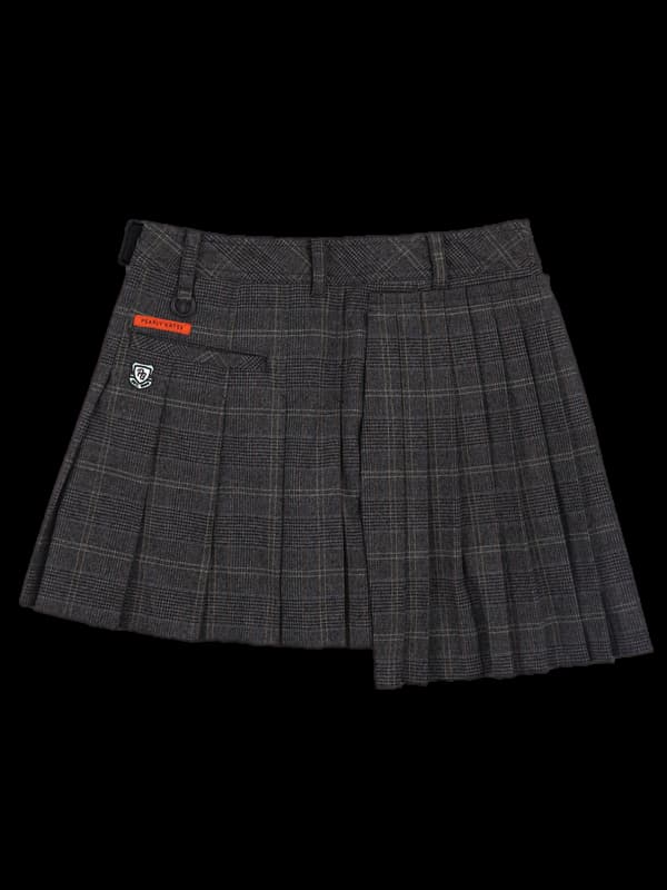 체크 플리츠 스커트