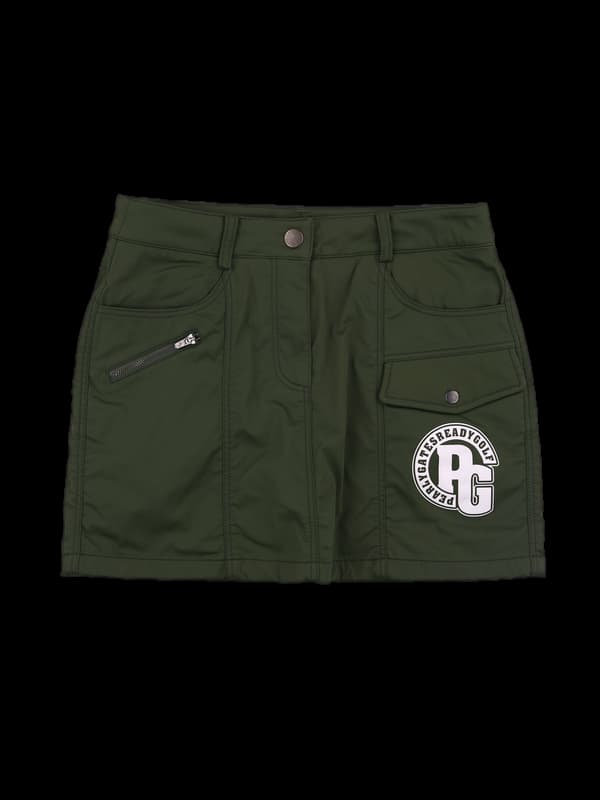 로고 기모 스커트