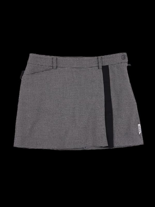 체크 로고 스커트