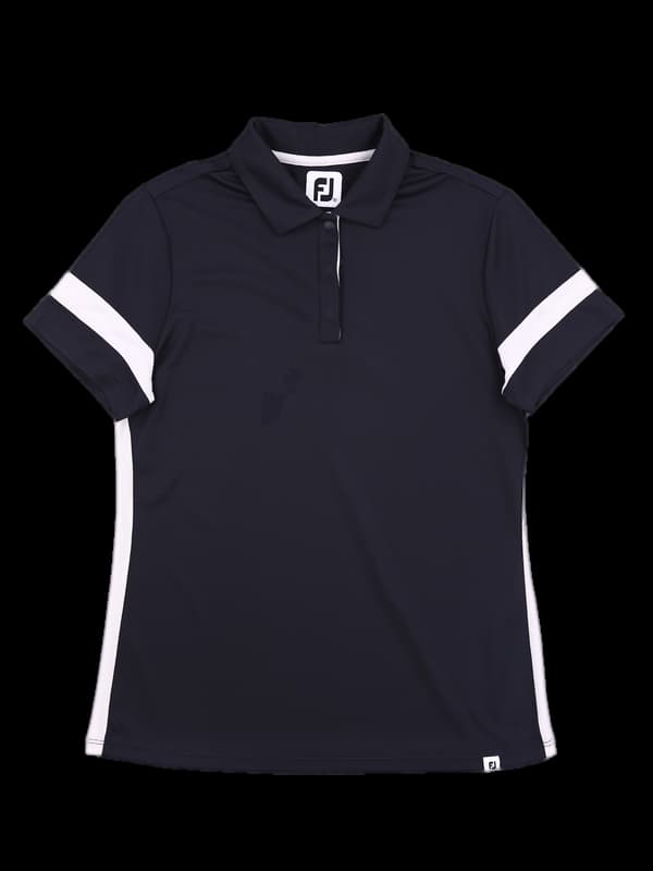 배색 카라 반팔