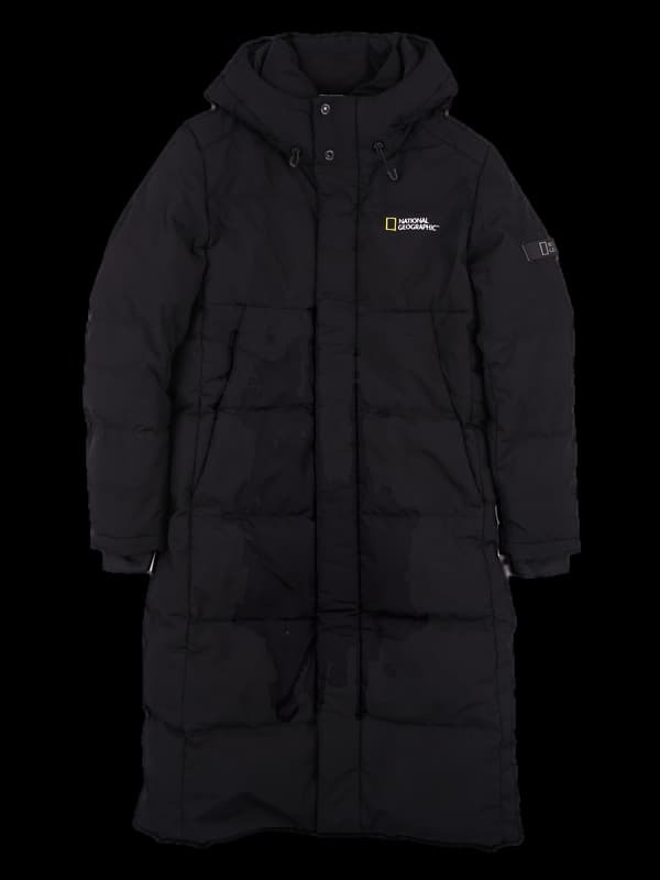 로고 다운 롱패딩