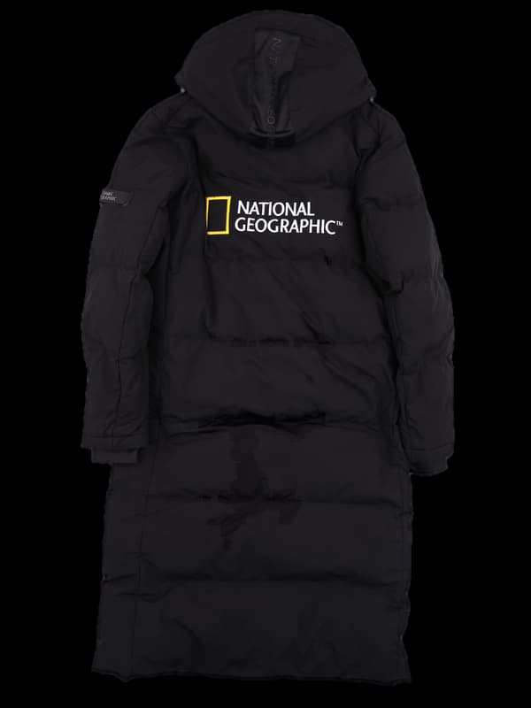 로고 다운 롱패딩