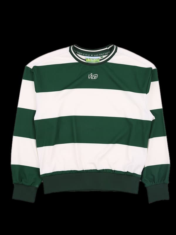 로고 스트라이프 긴팔