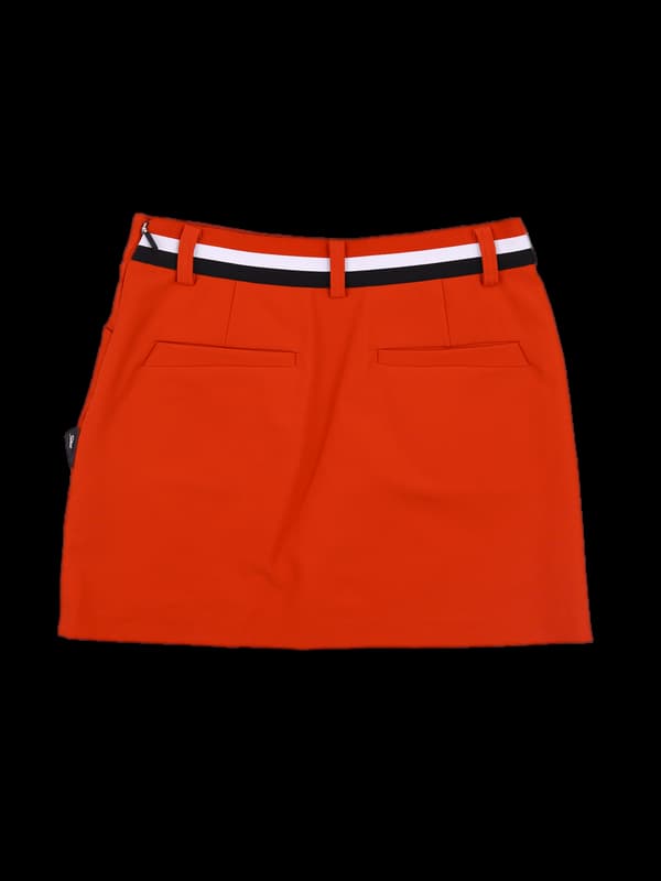 로고배색 언발스커트