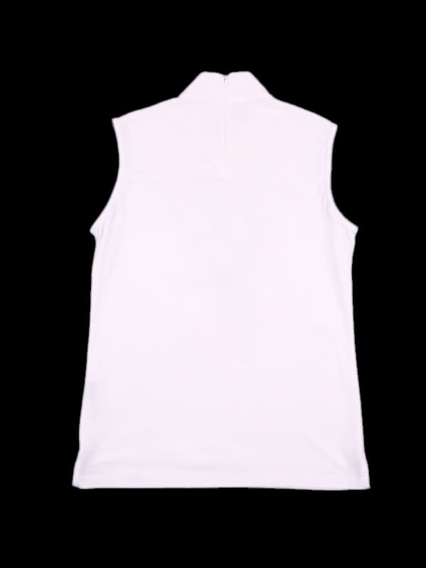 하이넥 니트 민소매