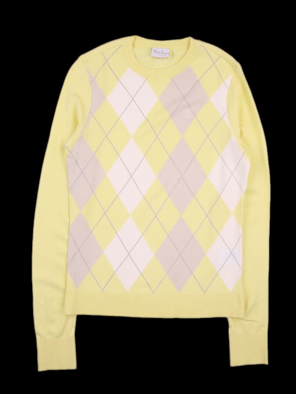 로고 아가일 긴팔니트