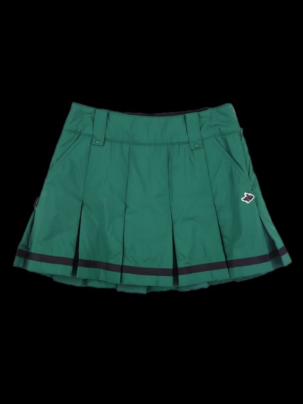 로고 패딩 스커트