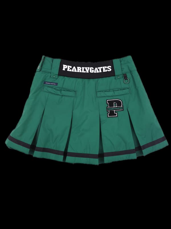 로고 패딩 스커트