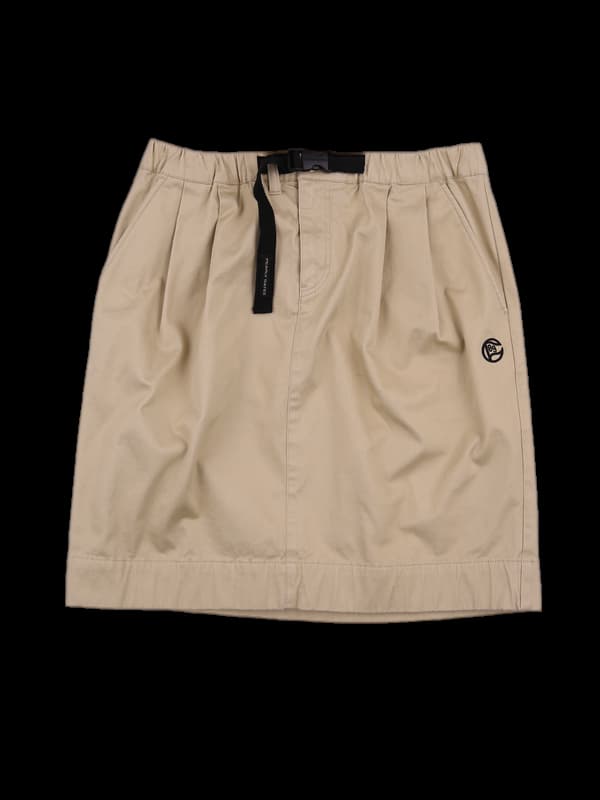 코튼 로고 스커트