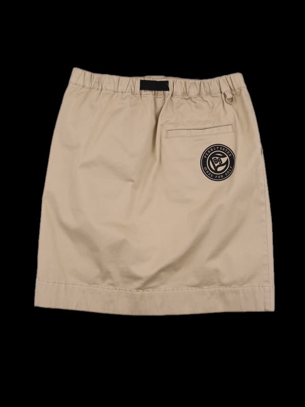 코튼 로고 스커트