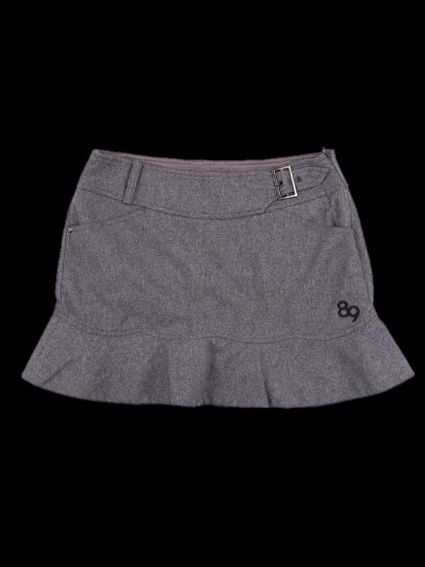 로고 울 스커트