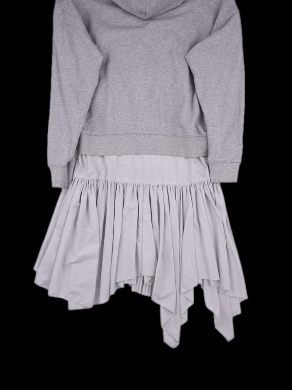 후드 긴팔 원피스