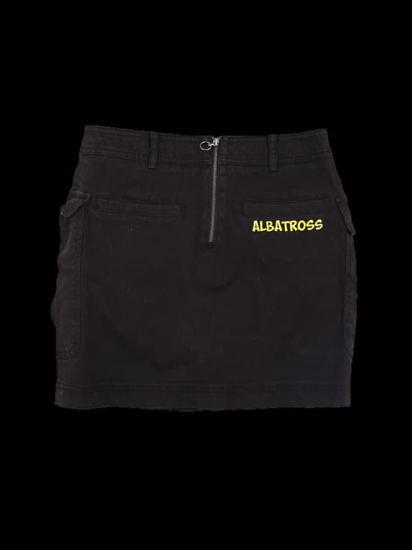 로고 파우치 스커트