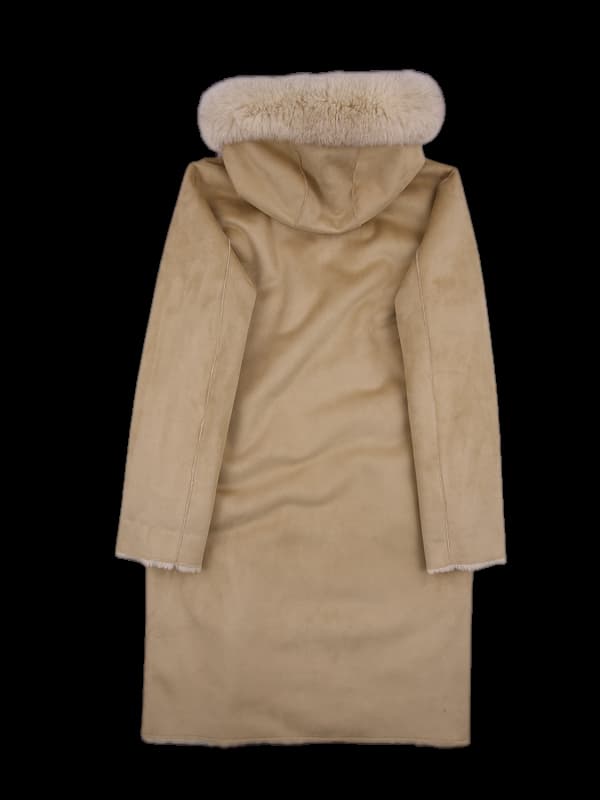 무스탕 후드 코트