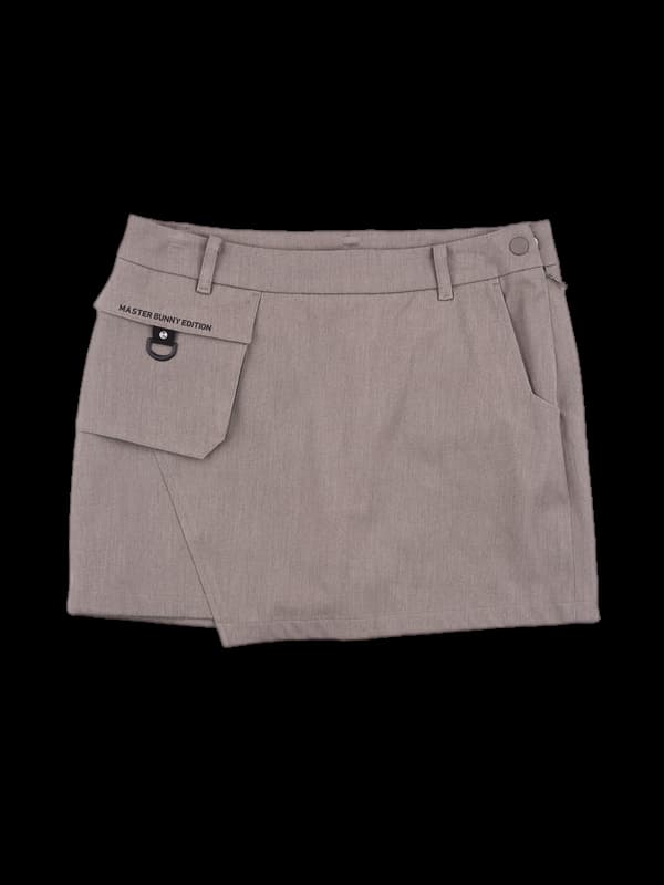 로고 포켓 스커트