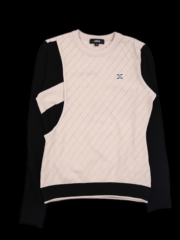 로고 아가일 긴팔니트