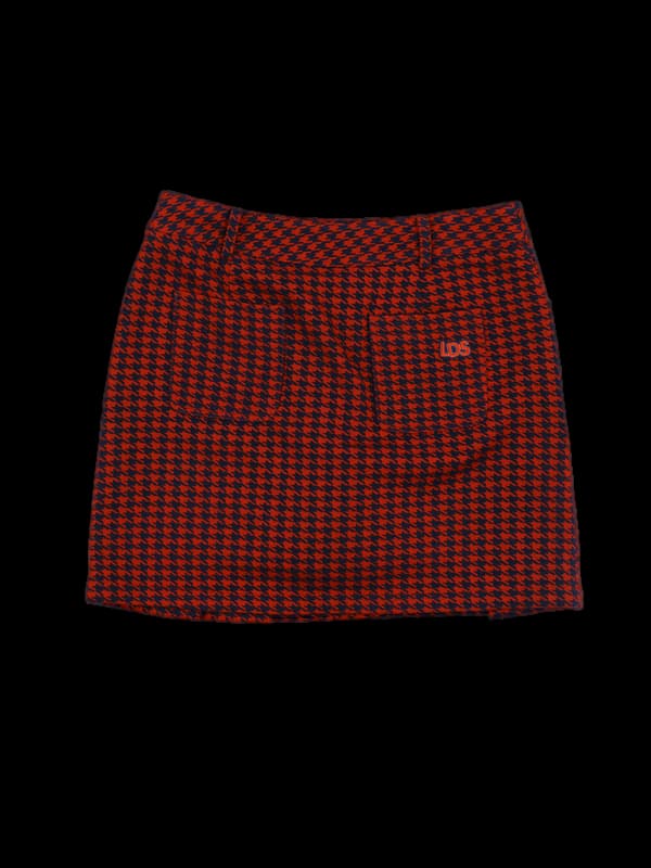 체크 주름 스커