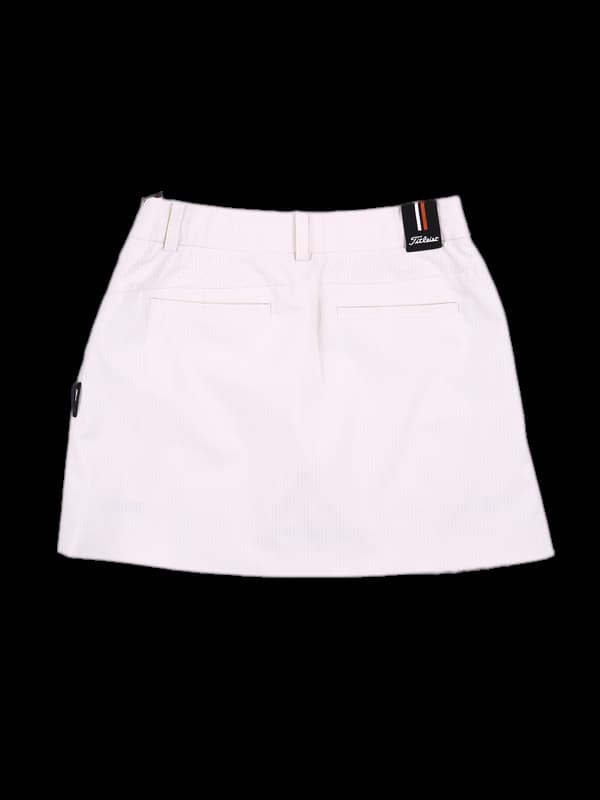 스트라이프 플리츠 스커트