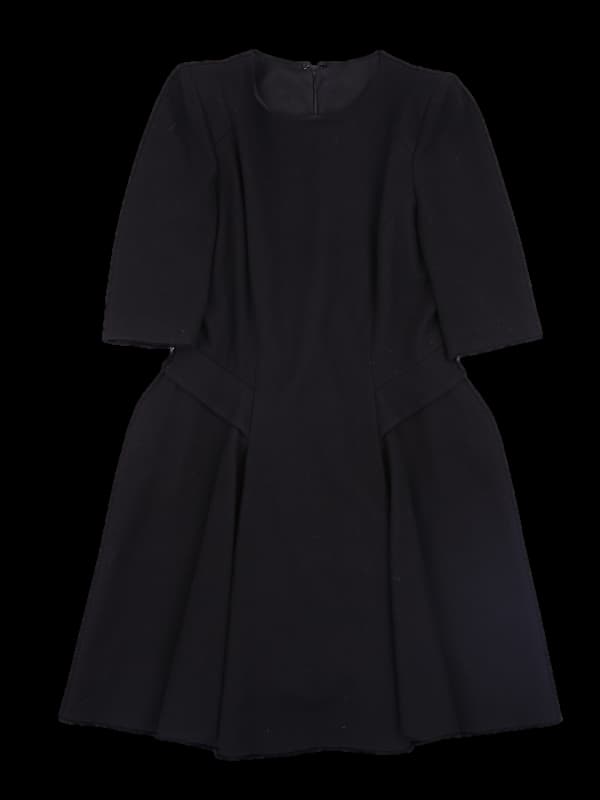 울 주름 원피스